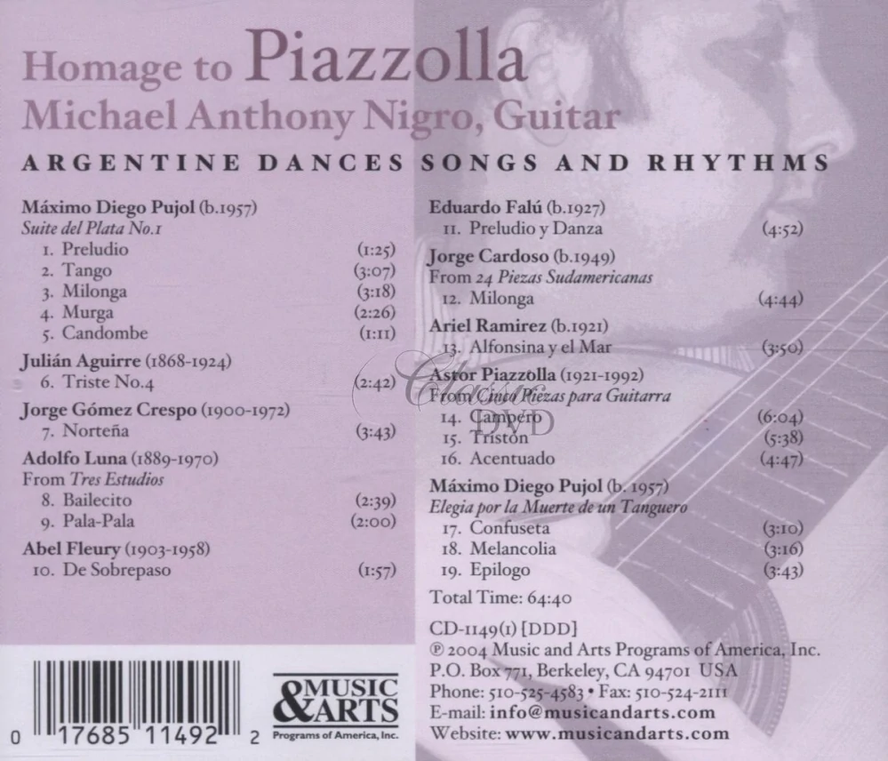 Homage to Piazzolla - Argentine Dances, Songs and Rhythms (CD)