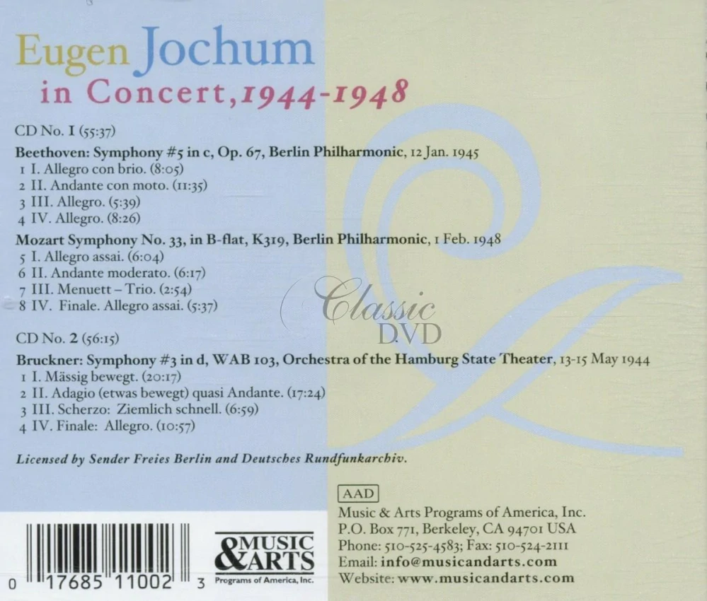 Eugen Jochum – In Concert, 1944–1948 (2CD)