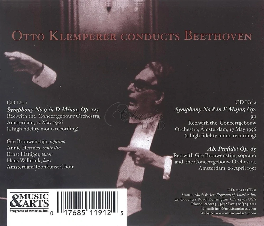 Beethoven: Symphonies Nos. 8 & 9 – Klemperer (2CD)