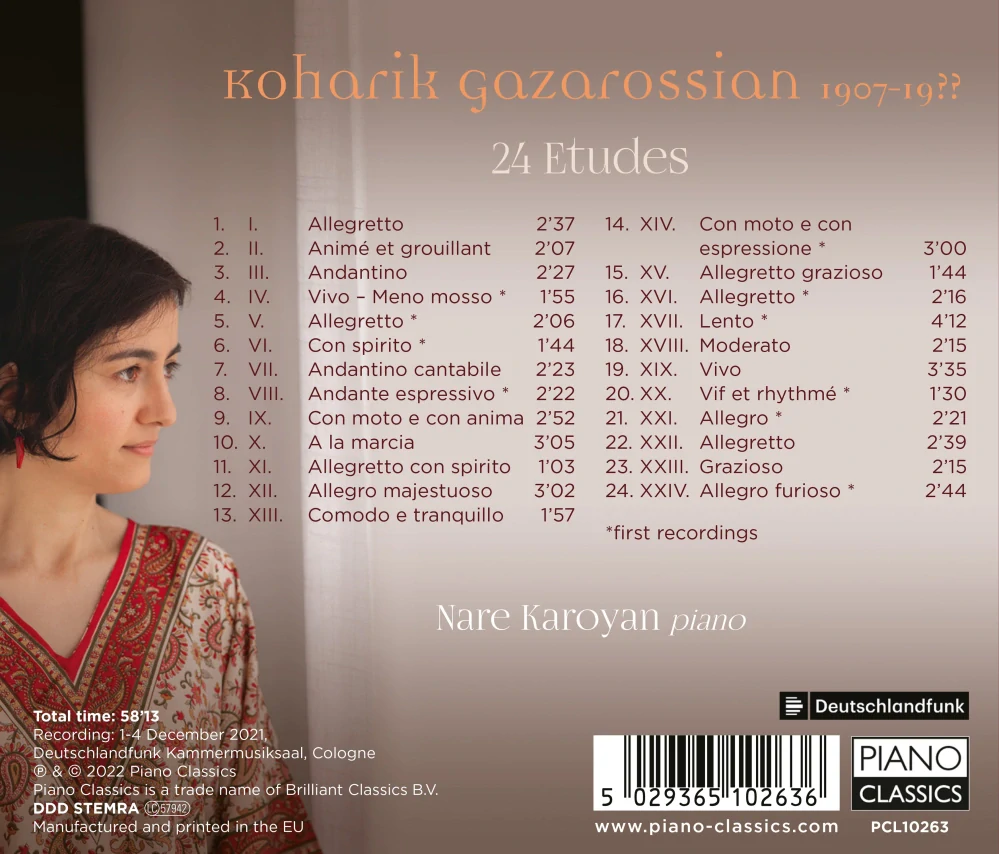 Koharik Gazarossian: 24 Études (CD)