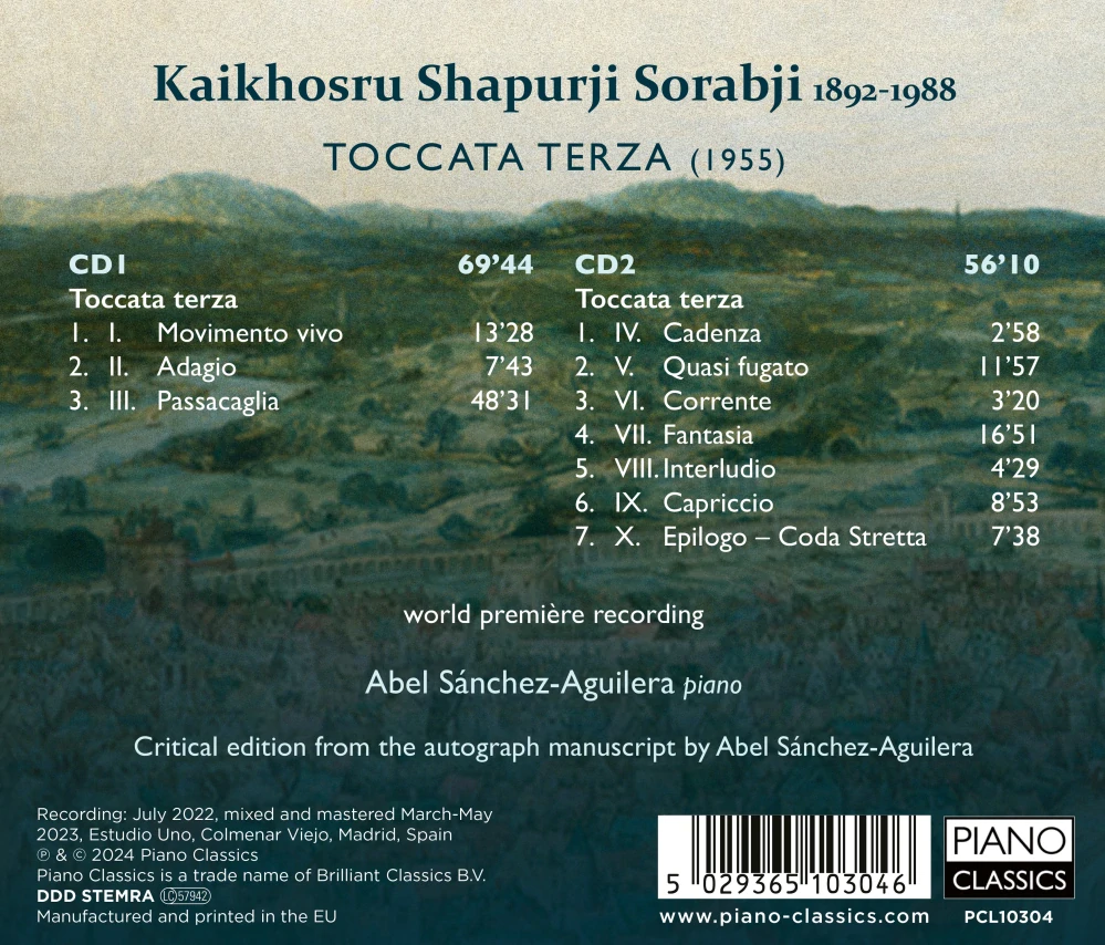 Sorabji (1892–1988) : Toccata Terza (2CD)