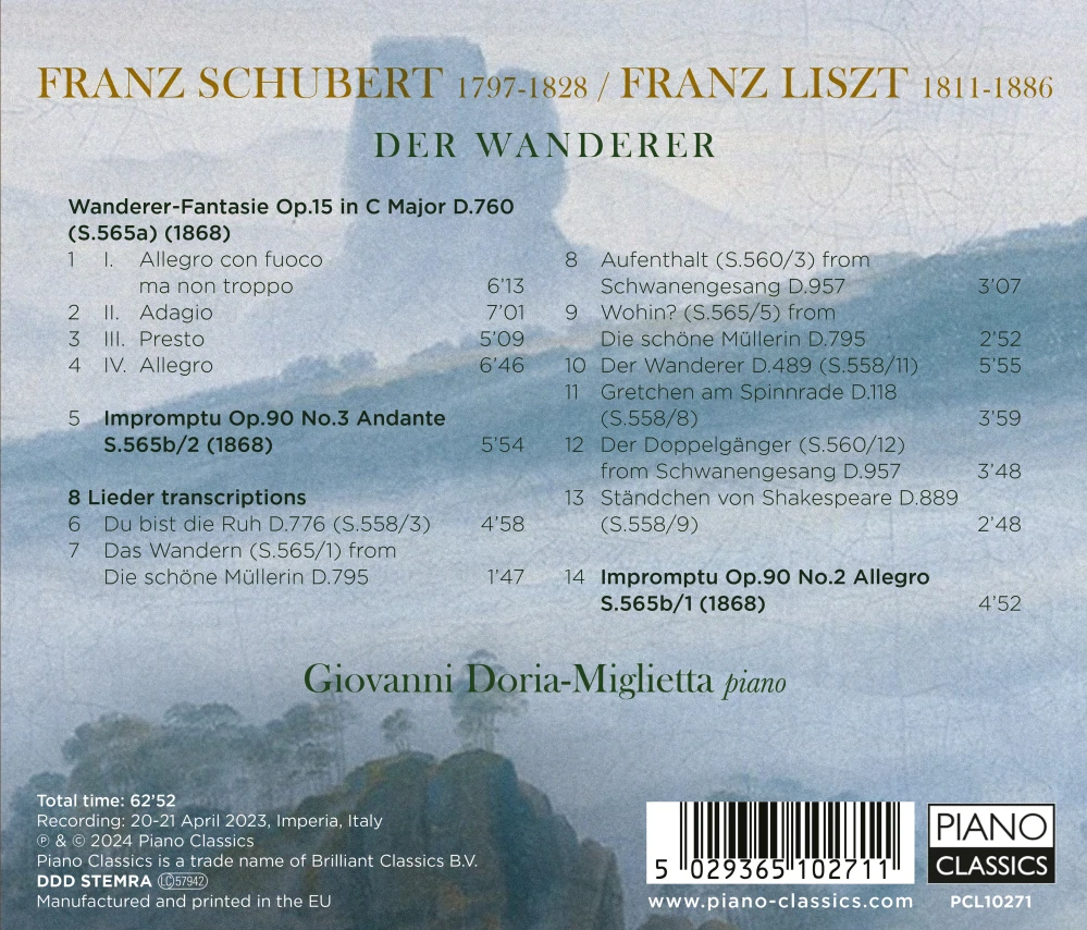 Franz Schubert (1797–1828) / Franz Liszt (1811–1886) - Der Wanderer (CD)