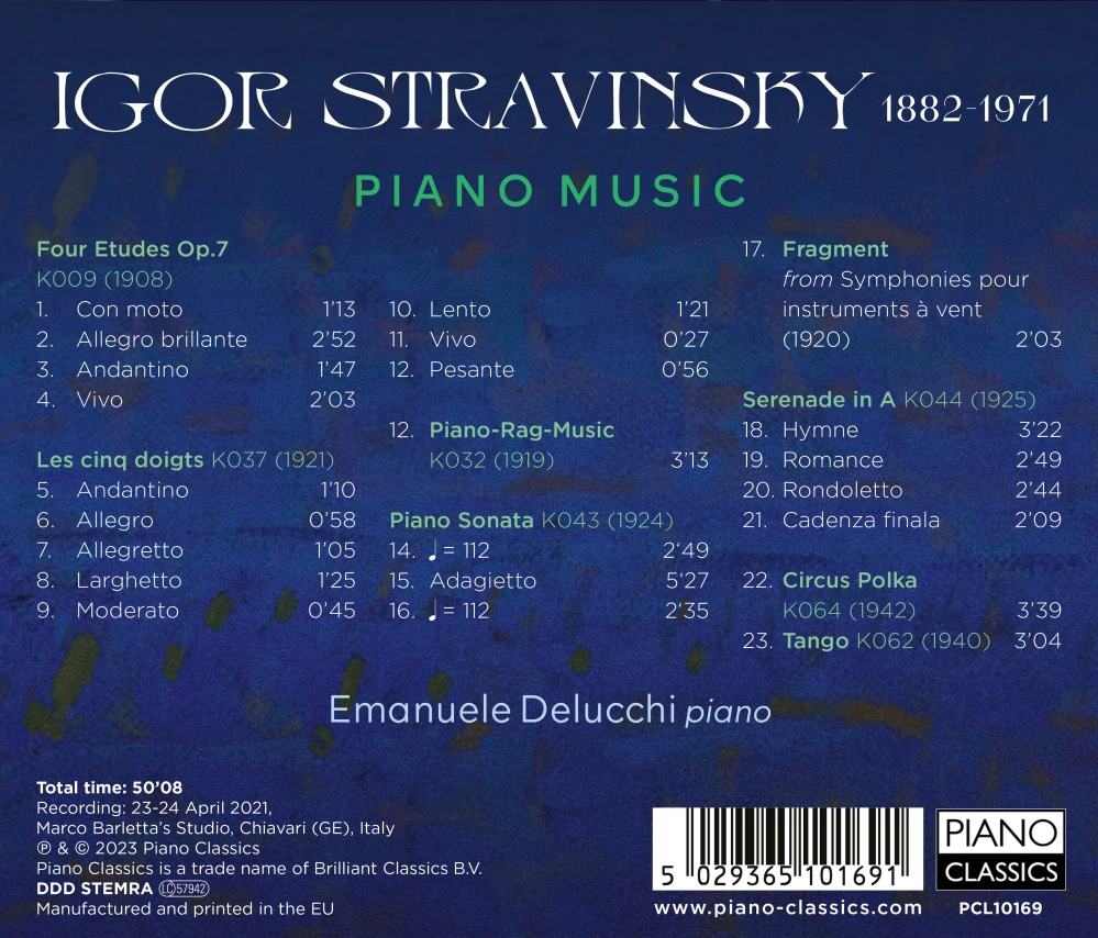 Igor Stravinsky (1882–1971) : Piano Music (CD)
