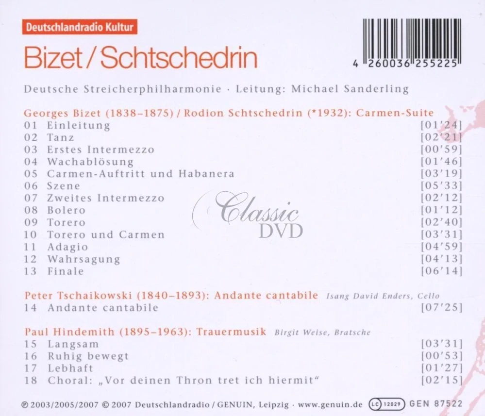 Bizet / Shchedrin – Carmen Suite (CD)