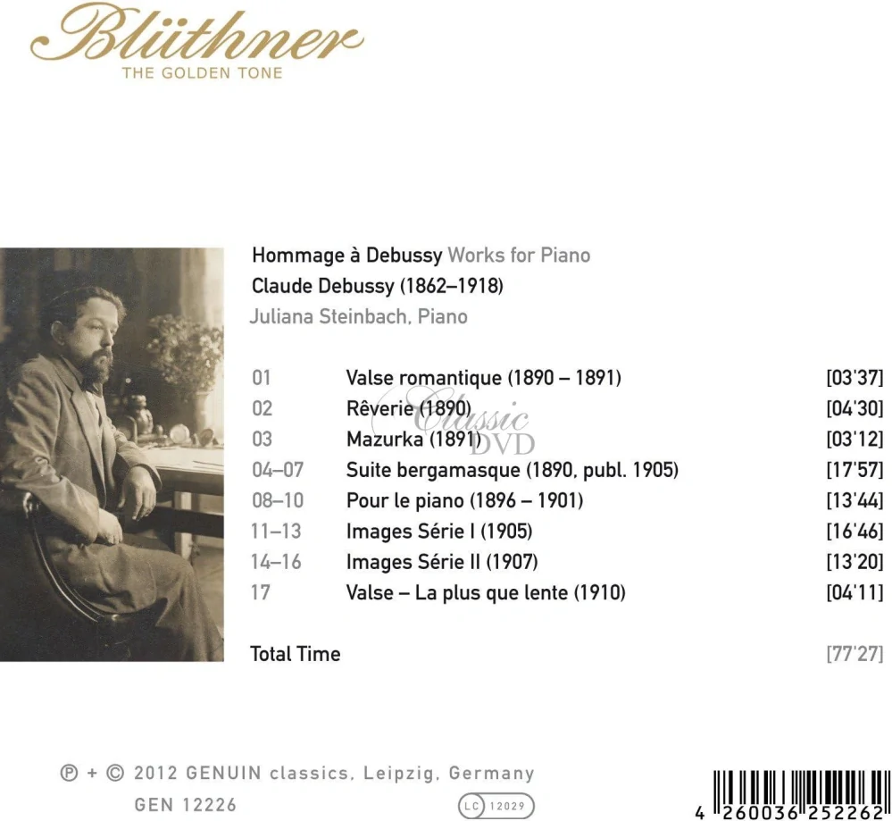 Claude Debussy (1862–1918) - Hommage à Debussy, Works for Piano Vol.1 (CD)