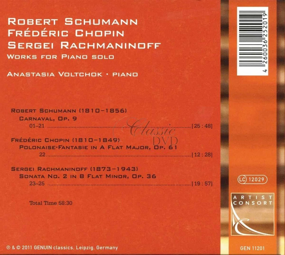 Robert Schumann · Frédéric Chopin · Sergei Rachmaninoff – Works for Piano Solo (CD)