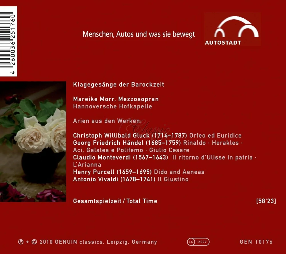 Lamenti – furore e dolore. Klagegesänge der Barockzeit (CD)