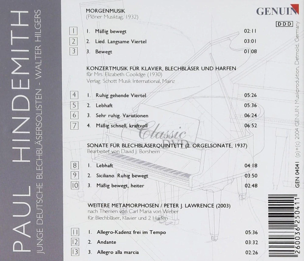 Paul Hindemith (1895–1963) IN MEMORIAM (CD)