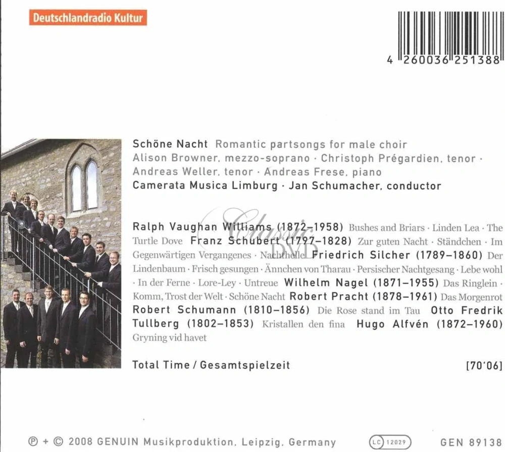 Schöne Nacht: Romantic Partsongs for Male Choir (CD)