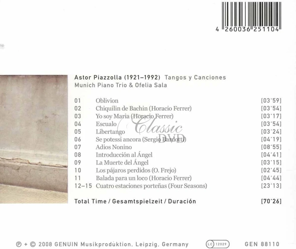 Astor Piazzolla: Tangos y Canciones (CD)
