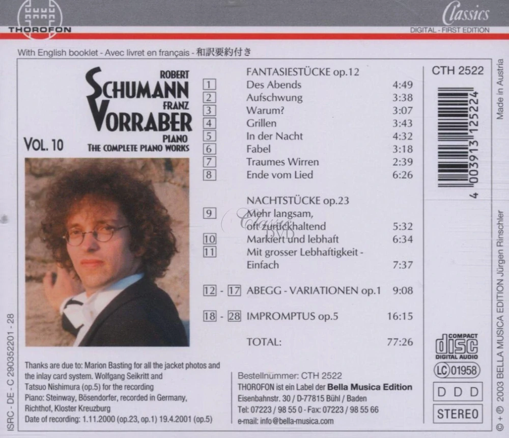 Robert Schumann – The Complete Piano Works, Vol. 10 (CD)