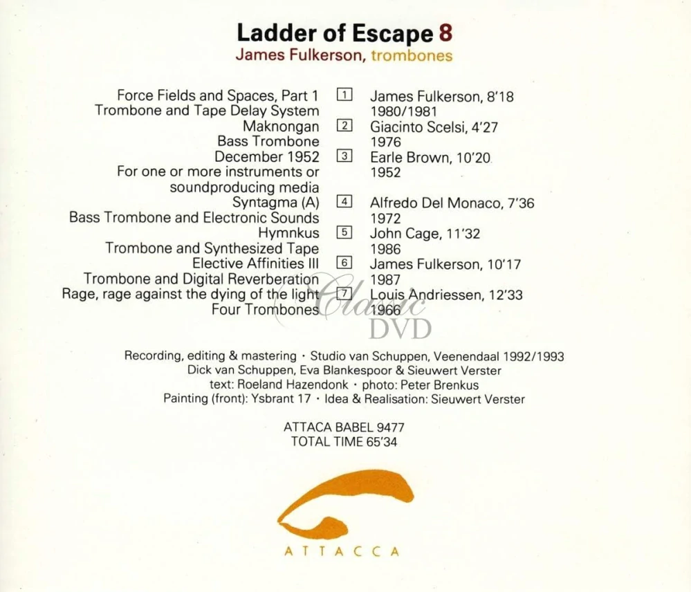 Ladder of Escape 8 : James Fulkerson – trombones (CD)