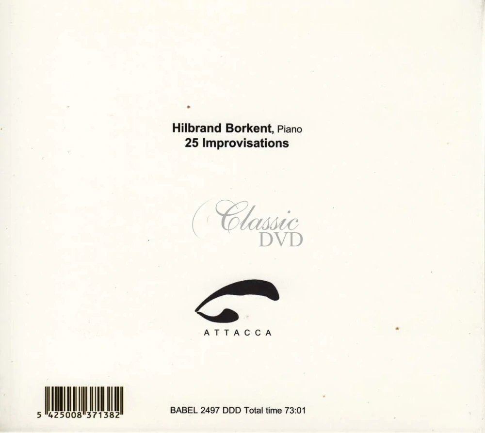 Hilbrand Borkent piano – 25 improvisations (CD)
