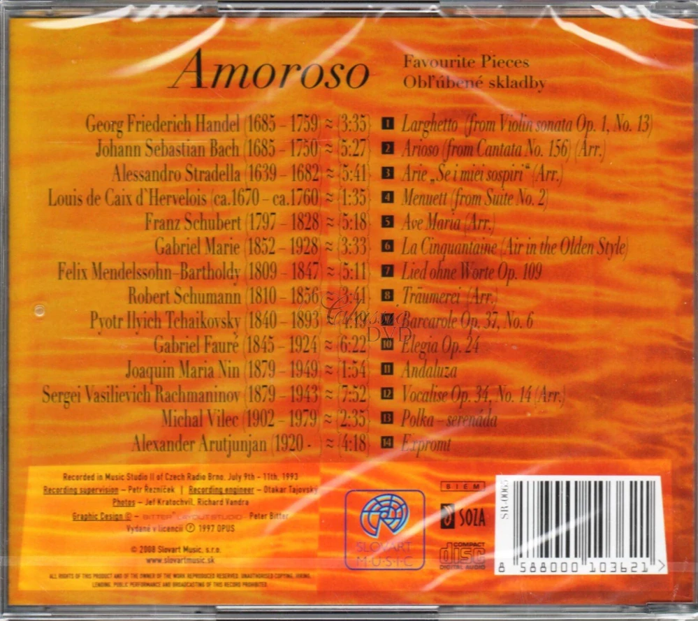 Amoroso – Favourite Pieces (CD)