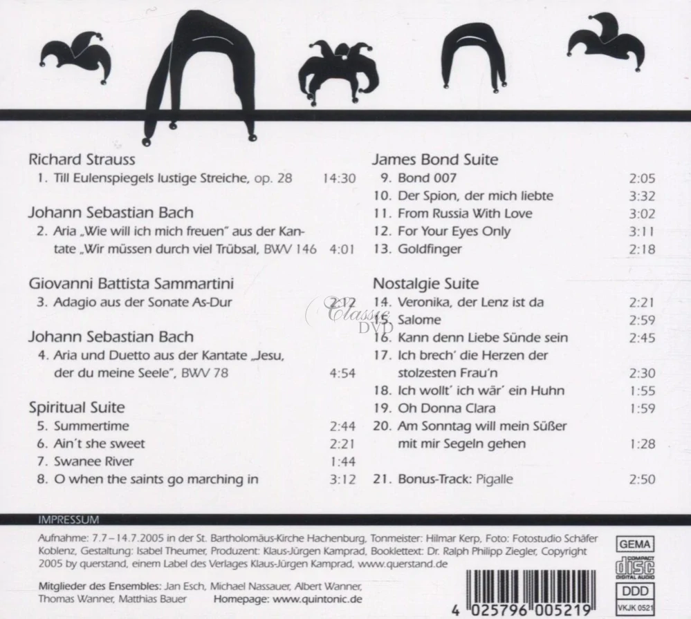 Quintonic – Till Eulenspiegel und noch mehr Streiche (CD)