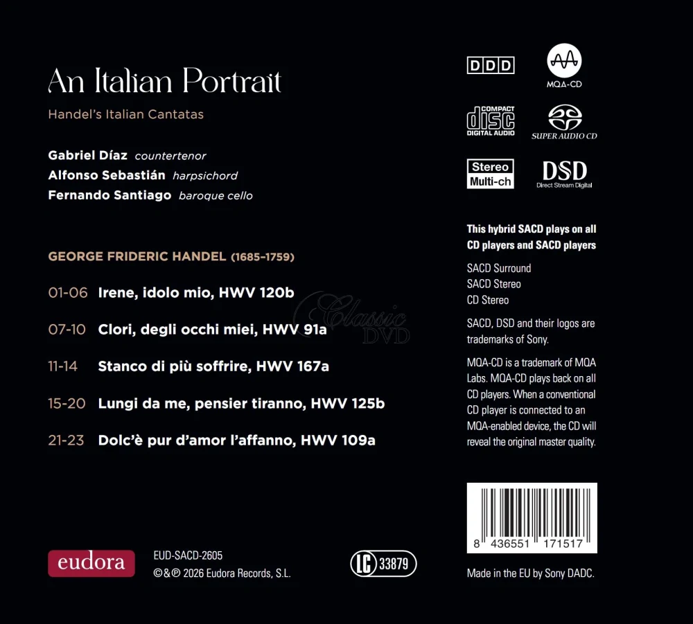 George Frideric Handel - An Italian Portrait: Handel's Italian Cantatas (SACD)