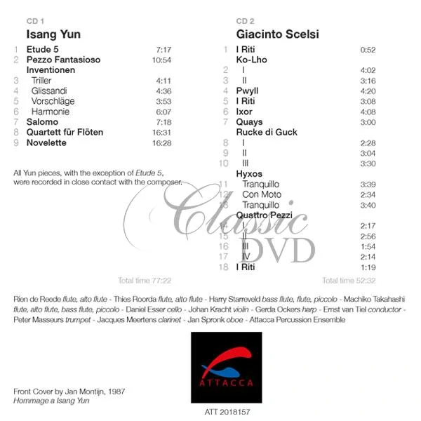 Isang Yun & Giacinto Scelsi – Fascinated by a Single Tone (2CD)