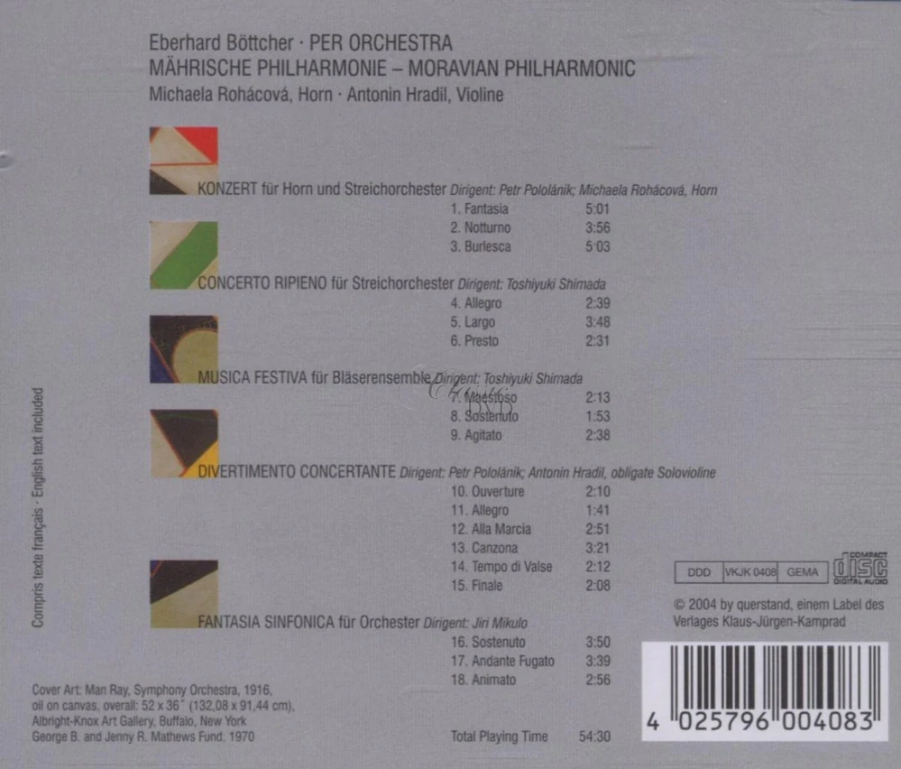 Eberhard Böttcher — Per Orchestra CD