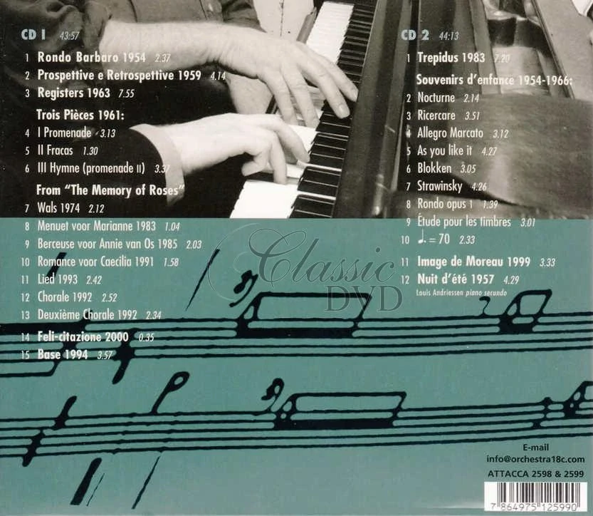 Louis Andriessen – Base, all piano works by Ralph van Raat (2CD)