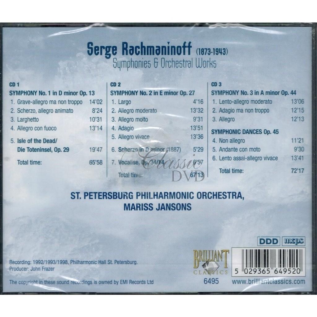 RACHMANINOV,S.: Symfonie 1-3 (3CD)