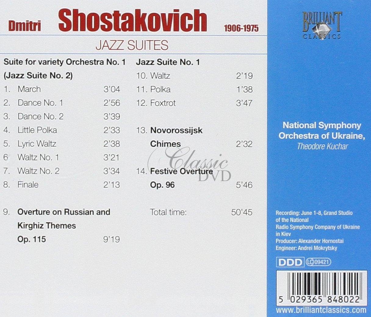 ŠOSTAKOVIČ,D.: Jazz suites (CD)