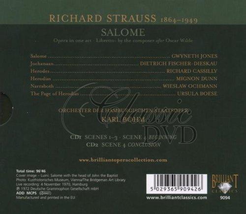 STRAUSS,R.: Salome opera Karl Böhm (2CD)