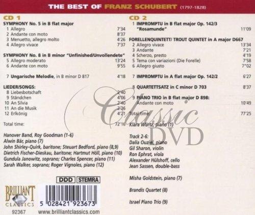 SCHUBERT,F.: The Best Of - Nejznámější skladby (2CD)