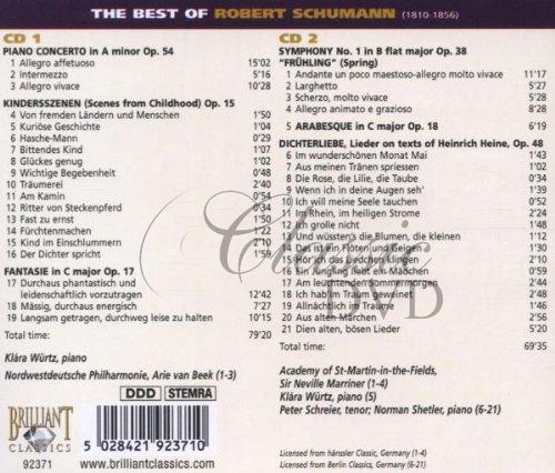 SCHUMANN,R.: The Best Of - Nejznámější skladby (2CD)