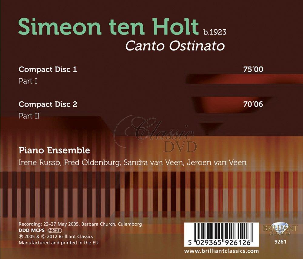 SIMEON TEN HOLT Canto Ostinato. Piano Ensemble (2CD)