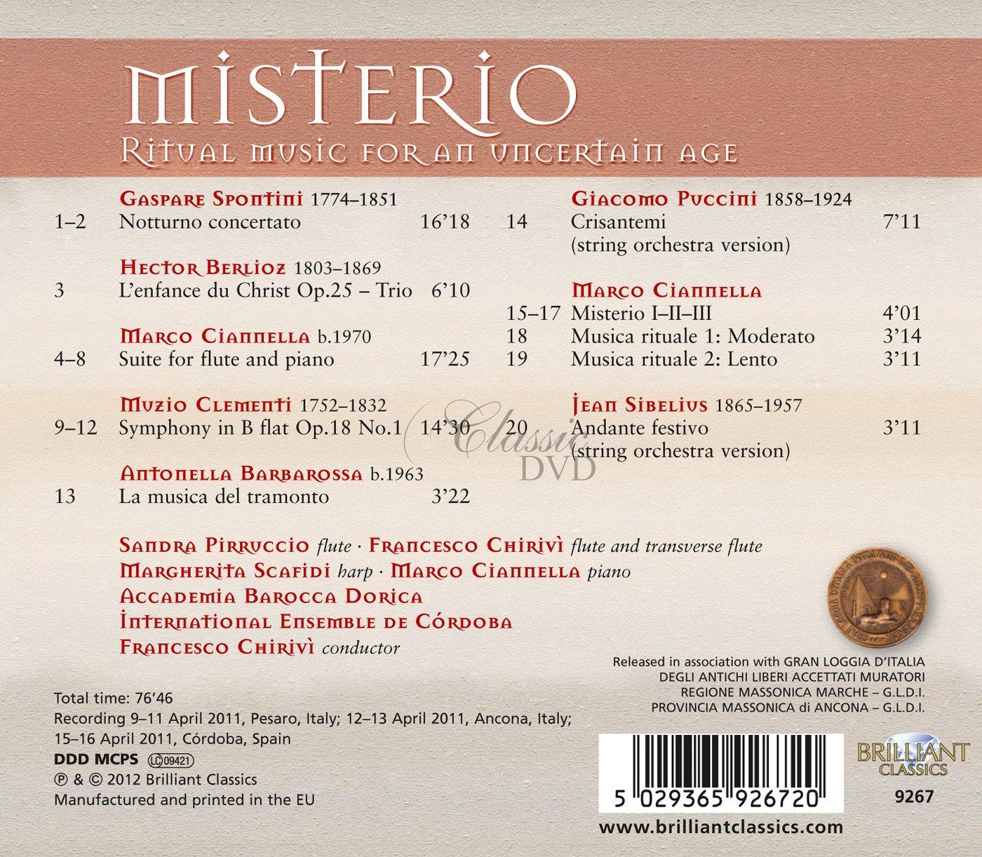 Misterio: Ritual music for an uncertain age (CD)