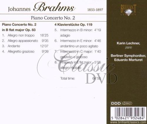 BRAHMS,J.: Piano Concerto No. 2 in B flat major Op. 83 (CD)