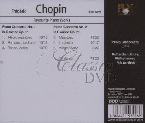 CHOPIN,F.: Piano concertos 1,2 / Klavírní koncerty 1,2 (CD)