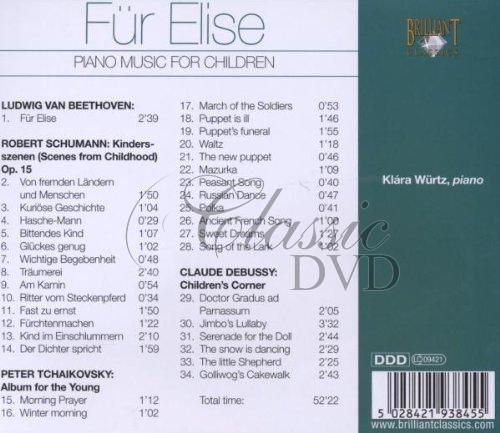 FÜR ELISE Klavírní skladby pro děti (CD)