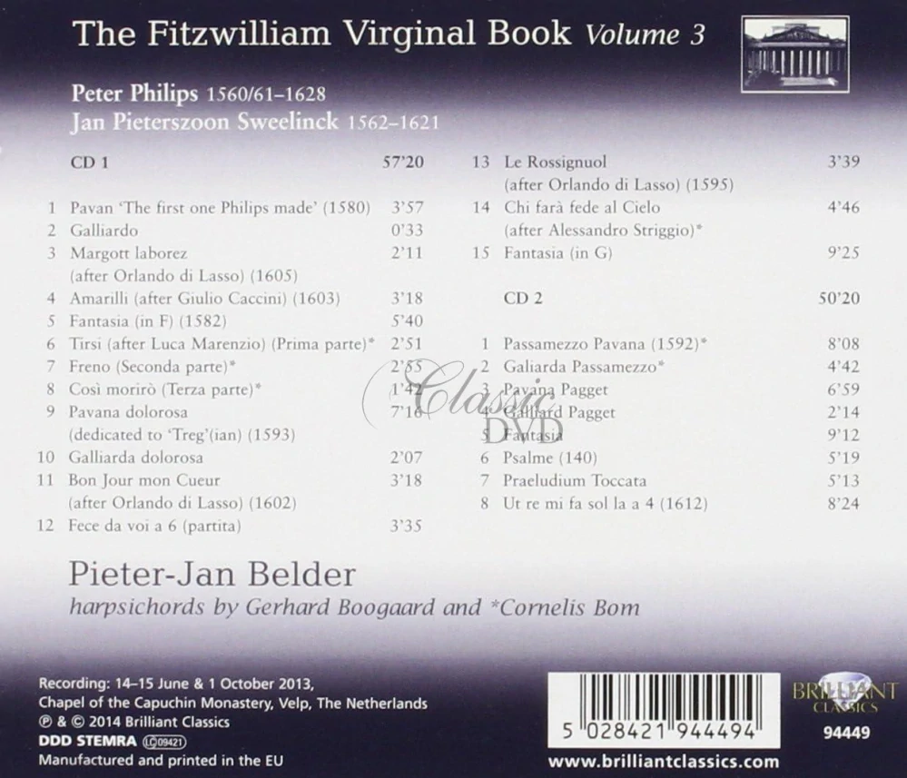 Fitzwilliam Virginal Book, Vol. 3 (2CD)