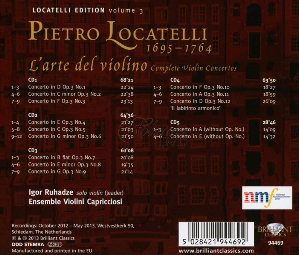 Locatelli: Complete Violin Concertos (5CD)