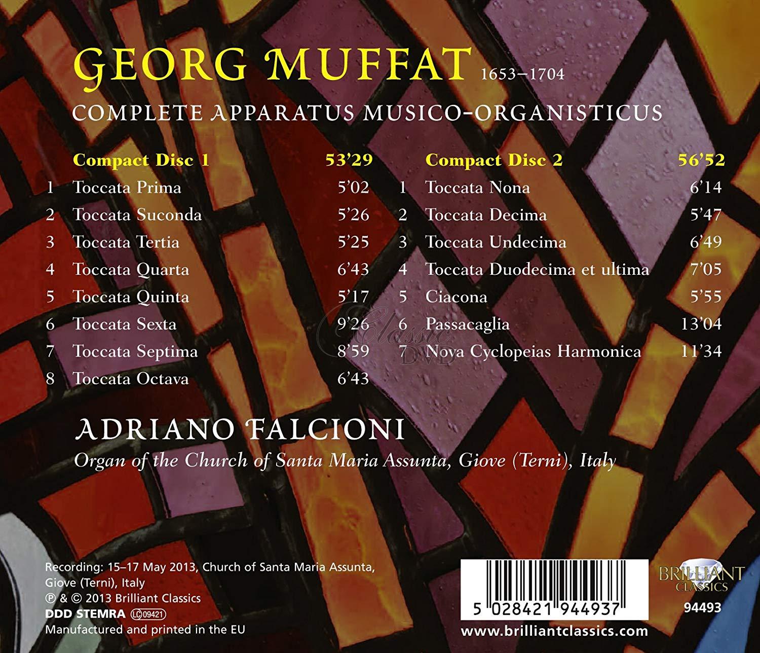 MUFFAT: Complete Apparatus Musico-Organisticus (2CD)