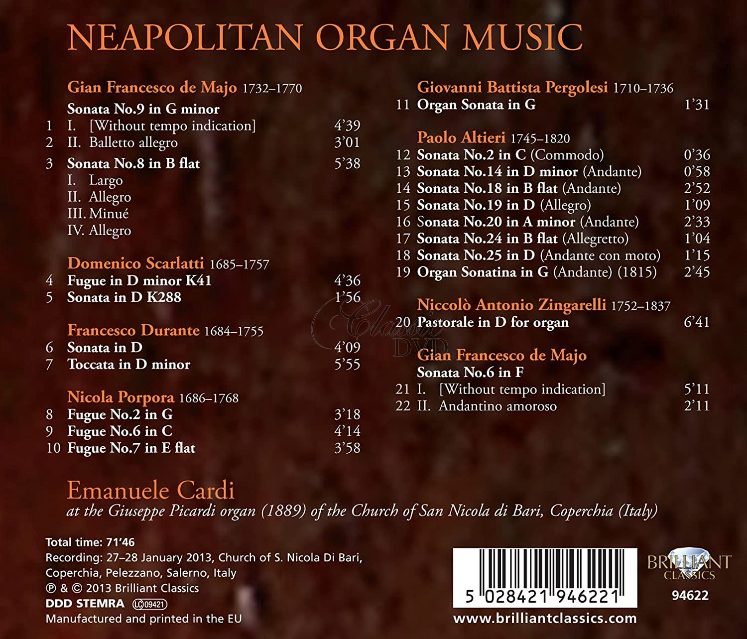 Neapolitan Organ Music (CD)