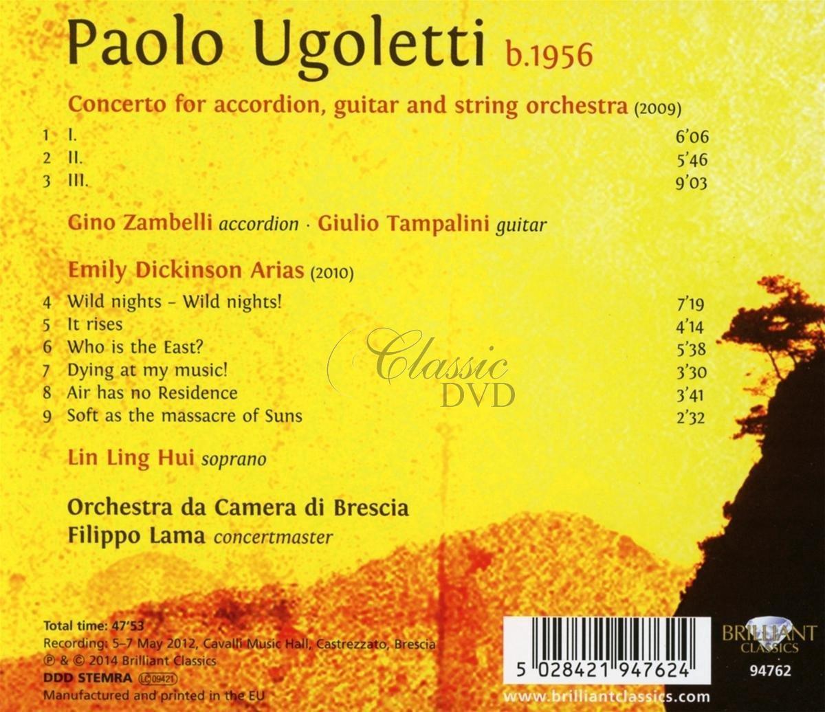 UGOLETTI: Accordion & Guitar Concerto, Dickinson Arias (CD)