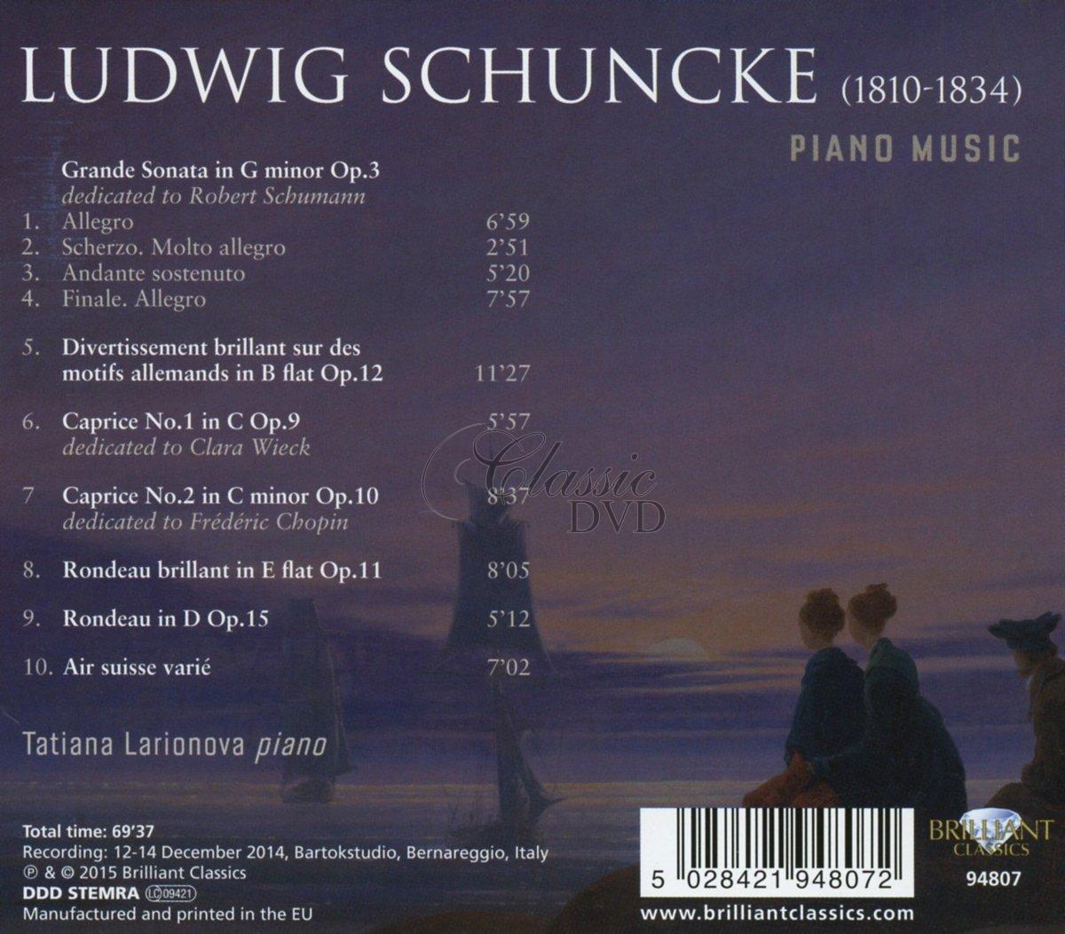 SCHUNCKE: Piano Music; Tatiana Larionova (CD)