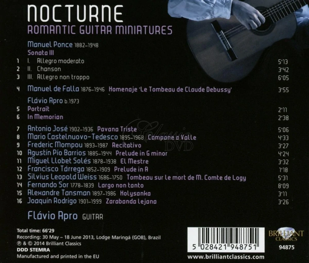 Nocturne: Romantic Guitar Miniatures (CD)