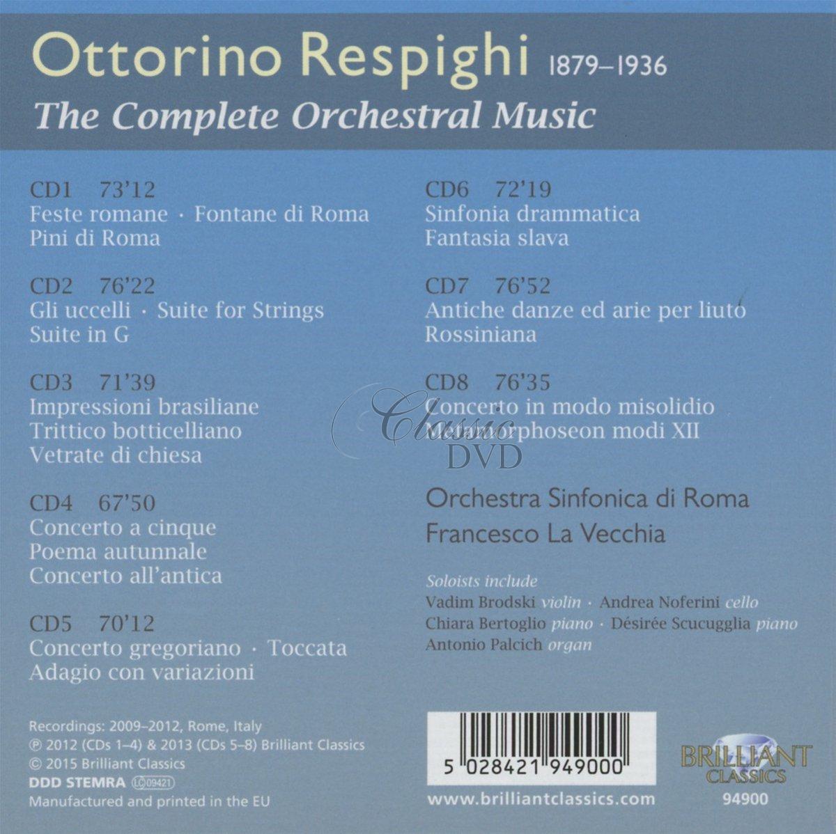 RESPIGHI The Complete Orchestral Music (8CD)