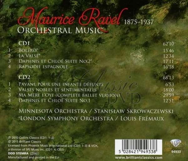 Ravel - Orchestral Music. London Symphony Orchestra / Louis Frémaux. Minnesota Orchestra / Stanisław Skrowaczewski (2CD)