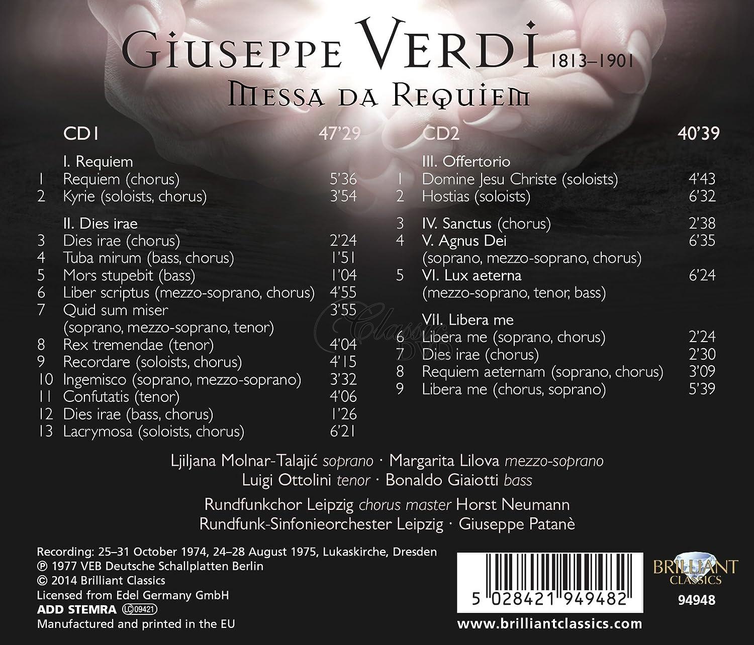 VERDI: Messa da Requiem (2CD)