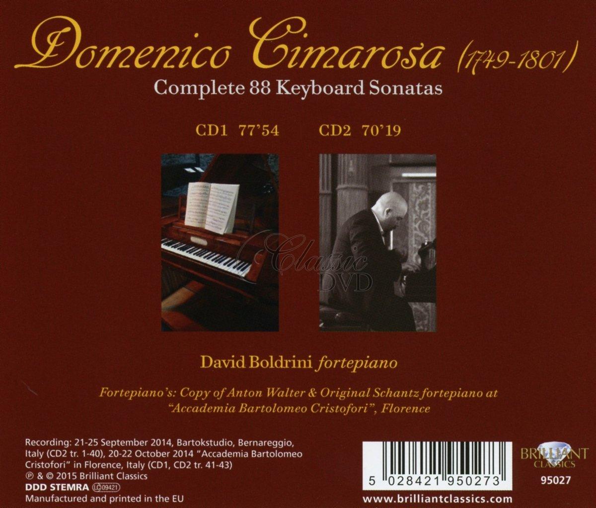 CIMAROSA: Complete 88 Keyboard Sonatas; David Boldrini (2CD)