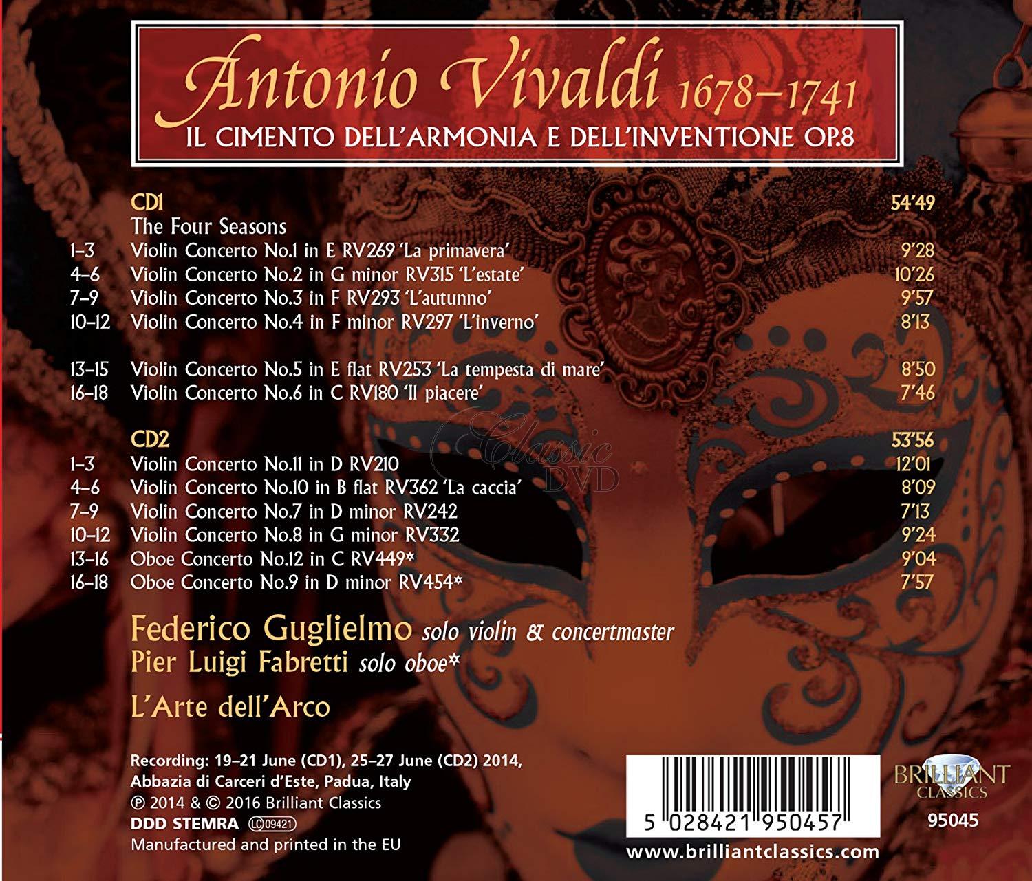 VIVALDI: Il Cimento dell'armonia e dell'inventione Op.8 (2CD)