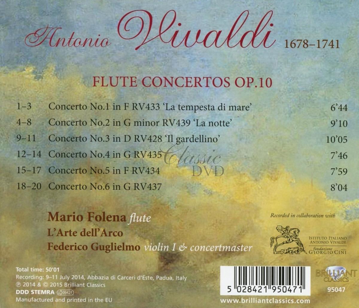 VIVALDI: Flute Concertos Op.10 (CD)