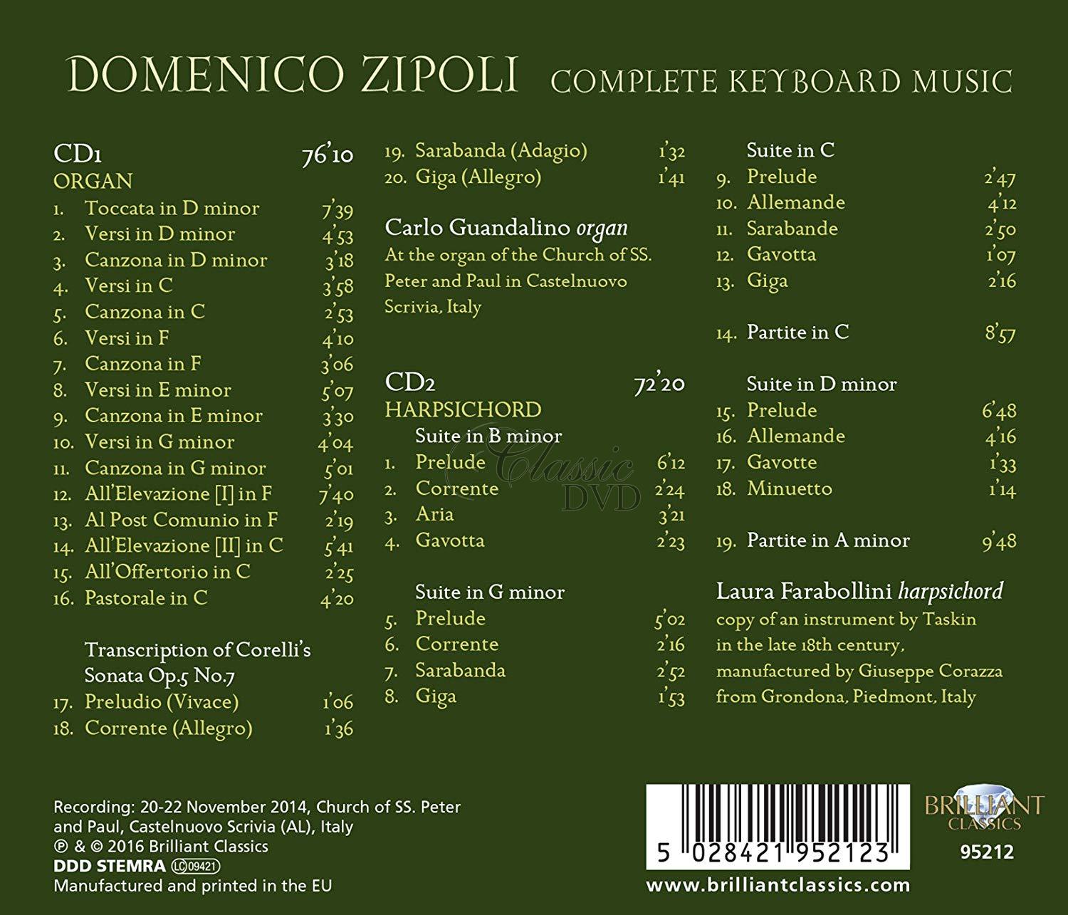 ZIPOLI: Complete Keyboard Music (2CD)
