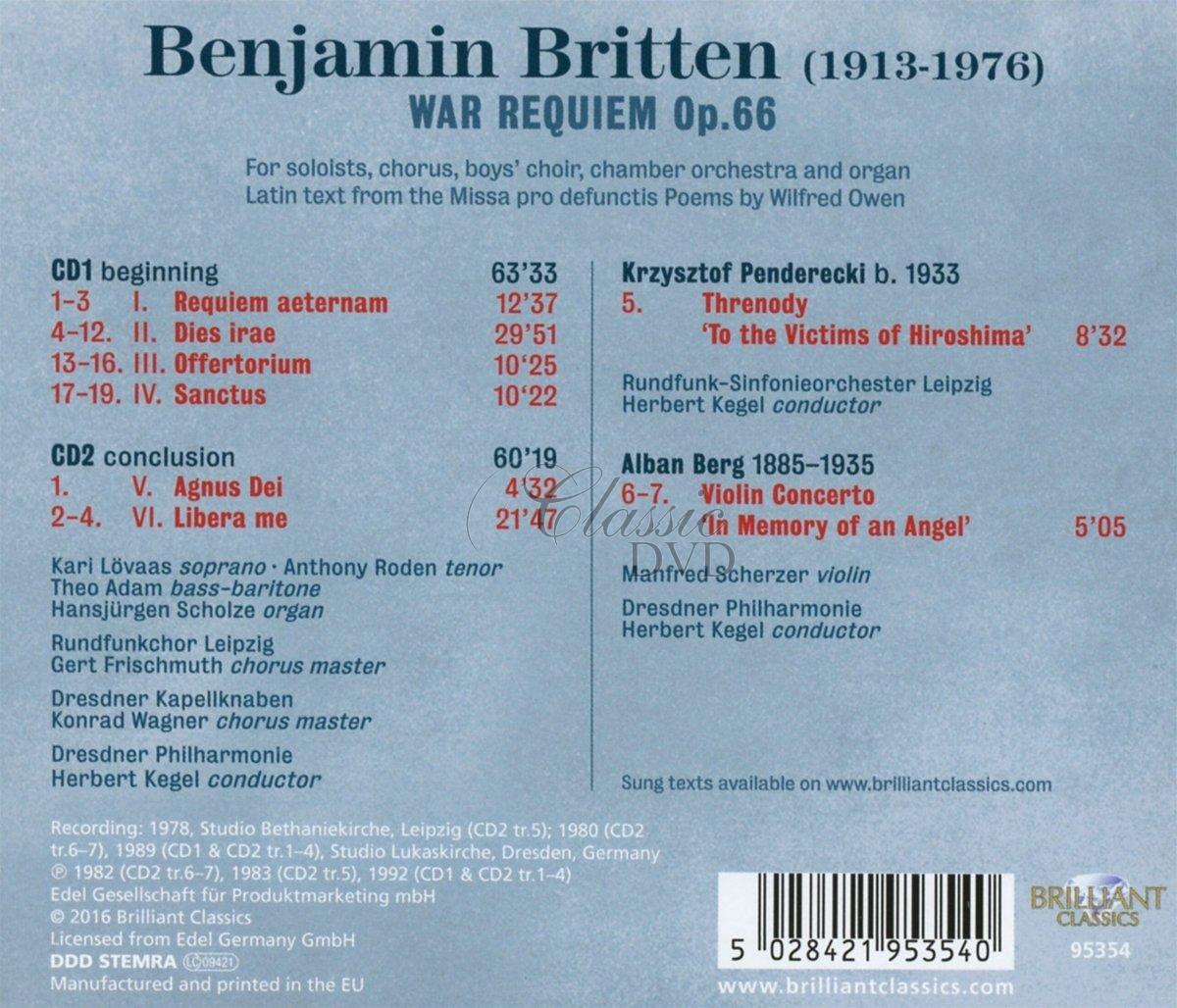 BRITTEN: War Requiem (2CD)