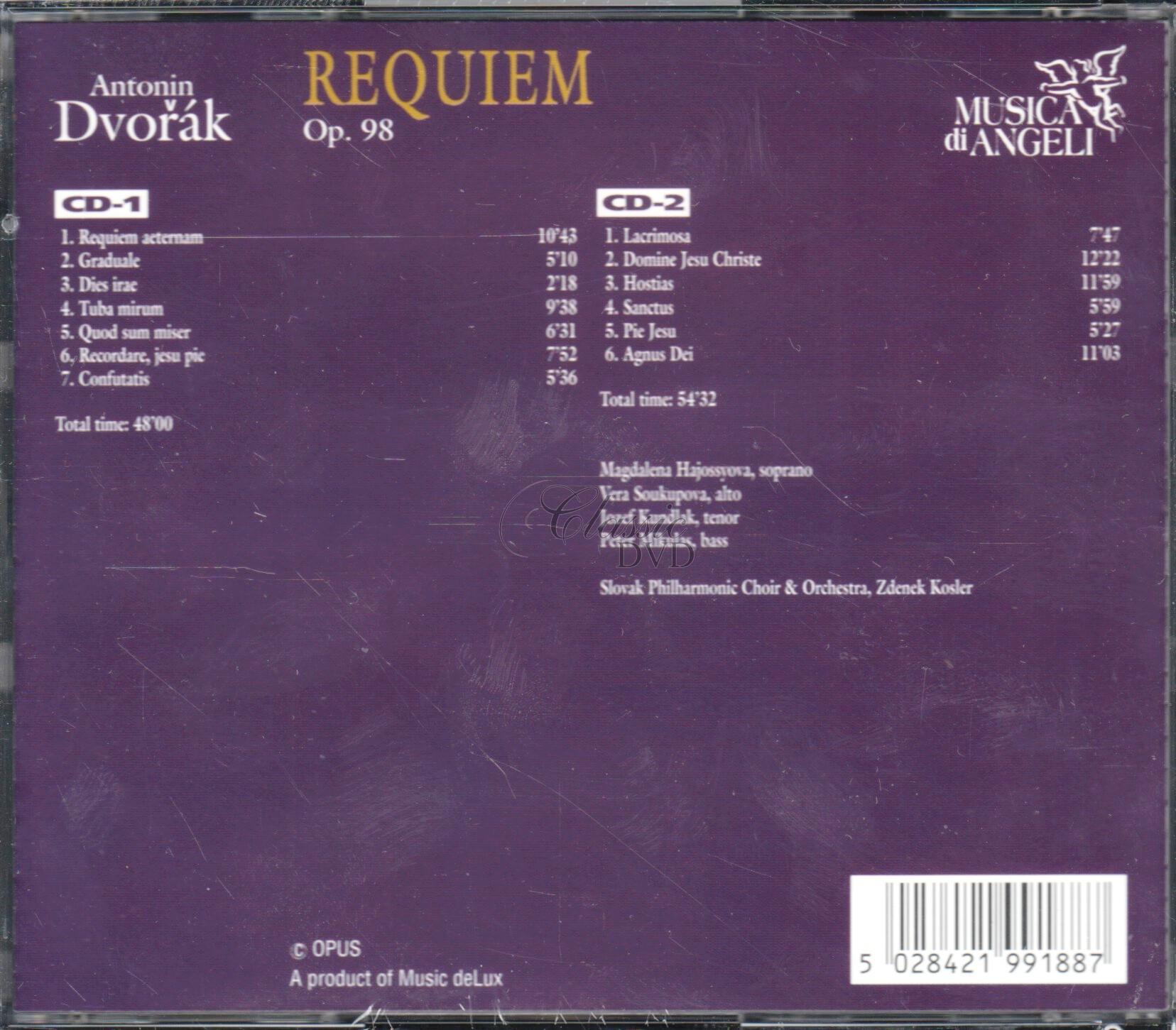 DVOŘÁK,A.: Requiem Op. 98 (2CD)