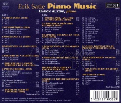 ERIC SATIE Gymnopedies, Gnossiennes, Sarabandes (2CD)